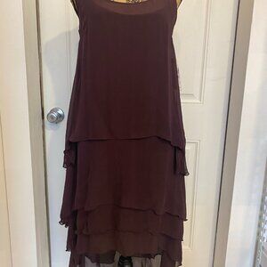 NWT Karl Lagerfeld for H&M Silk Ruffled Midi Dress